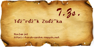 Török Zsóka névjegykártya